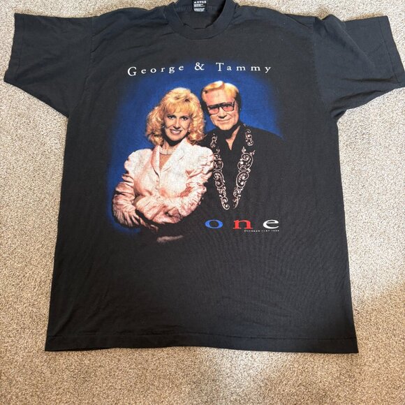 Vintage 1995 George And Tammy Look What They Started Again Medium Country Music - Picture 1 of 12